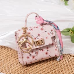 Light Luxury High-end Coin Purses Fashionable Exquisite Bag Accessories New Silk Scarf Bracelet Portable Mini Keychain Pendants