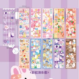 10 - 100PCS Cute Sparkle Polco Deco Sticker Pack - Korean Kawaii Glitter Sticker Seal for Toploaders, Polaroids & Photocard