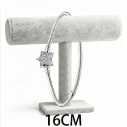 2026 New 925 Silver Women's Studded Chain Eternal Sparkling Snow Tennis Bracelet Display Tool DIY Exquisite Charm Jewelry