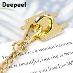 2/4Pcs Deepeel 30mm Gold Side Clip Buckles Bag Metal Lock Clasp O Ring Decor Snap for Handbag DIY Hardware Crafts Accessories