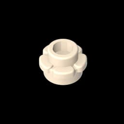 Gobricks GDS-1436 Plate, Round 1 x 1 with Flower Edge (5 Petals) compatible with lego 24866 pieces of children's DIY