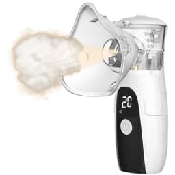 High-Efficiency Portable Mesh Nebulizer - Silent Autoclean Inhaler with LED Display for Adults Kids