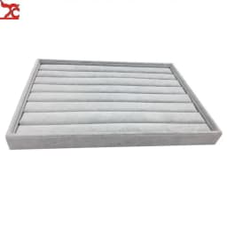35X24X3Cm Flannel Jewelry Tray 100 Digit Ring Display Storage Jewelry Display Props Ring Trays Dedicated Dustproof Plastic Cover