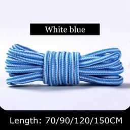 1Pair Boots Round Shoe Laces Striped Double Color Fashion Shoelaces Outdoor Hiking And Leisure Sports Shoelace 18 Color