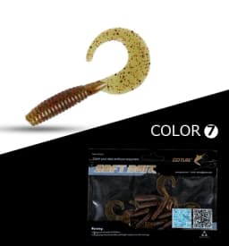 Goture 10pcs/set Soft Fishing Lure 6cm 2g Wobblers Silicone Artificial Bait Grub Worm Lures for Bass Trout Carp Fishing Lures