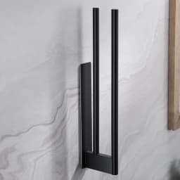 Wall-Mounted No Drilling Towel Rack Stainless Steel Self Adhesive Single Bar Double Bar Bath Towel Pole Bathroom Storage Shelf