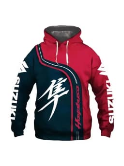 Suzuki 2026 Spring and Autumn Sportswear 3D Printed Men's and Women's Hoodies Hip-Hop Street Fashion Motorcycle Clothing