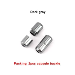 2 Pcs Aluminum Capsule Lock Accessories Elastic Laces Sneakers Shoelace Without Ties Buckle Decoration Lazy Shoestring Fastening