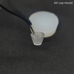 1 Set Dollhouse Miniature Tea Cup Silicone Mold UV Epoxy Turnover Food And Play Bowl Mold Doll Accessories Toy Scene Decoration