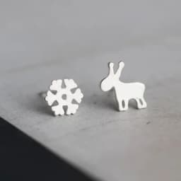Silver Plated Creative Ear Hole Earrings for Women Prevent Korean Style Stud Earrings Allergy Earrings Fine Jewelry Accessories