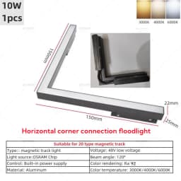 QIUBOSS Modern Magnetic Track Lights Embedded LED Spotlight Downlight Living Room Without Main Light Lighting Grille Lamp Series
