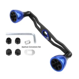 EKfan 130MM Carbon Fiber Fishing Handle Alloy Knobs 7X4MM/8X5MM Holes For Dawa/Shmano Baitccast Water-drop Reel DIY