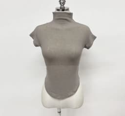 2026 Casual Summer T-Shirt Women Basic O Neck Woman Clothes Sexy Low Chest See Through Soft Slim Tops Tee Shirt Femme