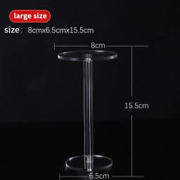 Transparent Frame Round Jewelry Display Stand Acrylic Clear Bracelet Organizer Shelf Jewelry Storage Rack