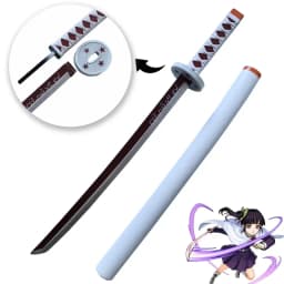 Demon Slayer Katana Sword Original Assembled Anime Cosplay Props Orange Kyoujurou Tanjirou Tokitou Muichirou Swords 72cm