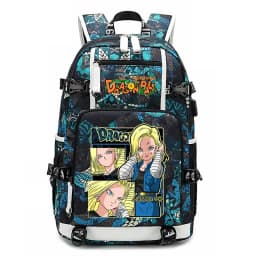 Dragon Ball Z Printed Student Backpack Large Capacity Casual Daypack for Kids Teenagers School Travel