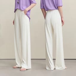 Amii Women's Pants 2026 Autumn New Versatile Elastic Waist Loose Wide-leg Pants Knitted Drape Casual Woman Trousers 12611009