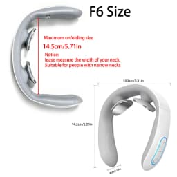 Smart Back Neck Massager TENS Pulse Shoulder Neck Massage Cervical Heating Relieve Pain Muscle Body Care