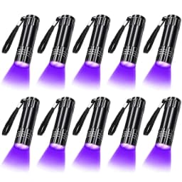UV Flashlight 395-400nm Black Light Flashlight Ultraviolet Lamp UV Torch UV Light Detector for Pet Urine Stain Dry Stain