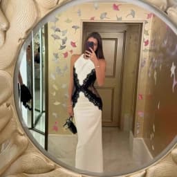 Elegant White Long Dress Women's Halter Backless Casual Black Lace Patchwork Slit Maxi Dresses Evening Party Cocktail Prom 2026