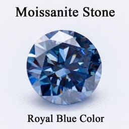 Moissanite Stone Round Cut Rainbow Purple Color DIY Charms Jewelry Making Ring Necklace Earrings Main Materials Certificate