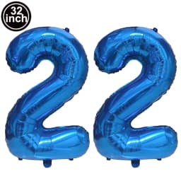Blue Large Numbers Balloon 32 Inch 0 1 2 3 4 5 6 7 8 9 Birthday Digit Bachelorette Balloons Figure Golob Party Ballon Decoration