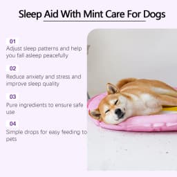 YEGBONG 60ml Dog Sleep Support Drops with Herbal Nighttime Formula Vet Recommended Calming Care for Canine Anxiety Nighttime