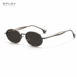 Luxury Trend Retro Small Oval Metal Frame Sunglasses UV400 Protection Anti Glare Lightweight Eyewear for Driving Travel Outdoor