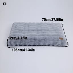 M-4XL Ultra-soft Plush Dog Bed Pet Cat Calming Sleeping Bed Thicker Foam Base Crate Bed Multiple Sizes Option for Dogs