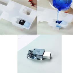DIY Snow Mountain USB Resin Molds Set with 8G USB Driver Epoxy Resin Making Mold Wholesale