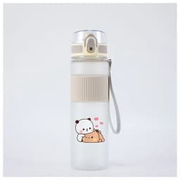 Bubu Dudu Water Bottle Yier Bear Panda Girl Boy Large Capacity Sports Kettle Transparent Cold Water Cup Outdoor Portable 550ml