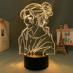 Anime Light Attack on Titan 4 Eren Yeager Figure for Bedroom Decor Night Light Kids Birthday Gift Shingeki No Kyojin 3d Lamp AOT