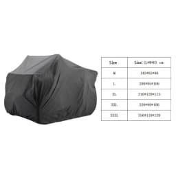 Heavy Duty ATV Cover Waterproof Windproof 4 Wheeler Quad Bike Storage Cover Black All Weather Protection Car Quad Covers