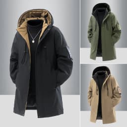 Winter Long Jacket Men Luxury Warm Padded Jacket Snow Waterproof Thick Hooded Windbreaker Outdoor Sports Mountaineering Couple