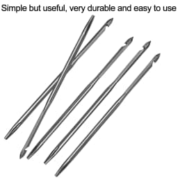 5Pcs Leather Sewing Awl Straight Needle for Sewing or Repairing Canvas Leather, Shoes Sewing Tools