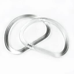 2/4/10Pcs 10cm Acrylic D Ring Transparent Plastic Handle for Bags Handbag Woven-bag Replace Bag Handles Purse Frame Accessories