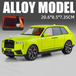 1:24 Alloy Rolls Royce Cullinan XM Model Diecast Toys Cars 6 Doors Opened Vehicles Pull Back Light Music Miniature Car Kids Gift