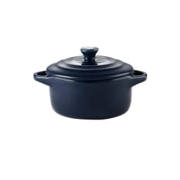 JUSTINLAU Ceramic Double Ear Bowl Mini Ceramic Glazed Baking Bowl Breskfast Steamed Egg Pudding Bowl Soup Bowls Microwave Oven
