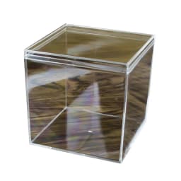 1Pcs Large Capacity Jewelry Storage Box Clear Acryl Cube Portable Jewelry Storage Earrings Necklace Ring Jewelry Display