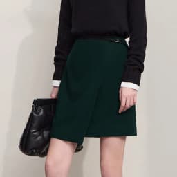AMII Skirts for Women Casual Solid Elegant Asymmetrical A-line Mini Skirt Versatile 2025 Autumn New Ladies Clothing 12523148