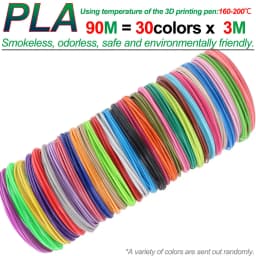 PLA Colored Odorless Safety Plastic 3D Pen Filament Diameter 1.75mm For 3D Printing Pen Kids Birthday Creative Christmas Gift