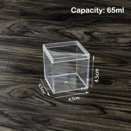 1Pcs Large Capacity Jewelry Storage Box Clear Acryl Cube Portable Jewelry Storage Earrings Necklace Ring Jewelry Display