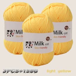 150g milk yarn handmade medium coarse DIY weaving yarn ball for knitting sweaters, hats, scarves and other clothing