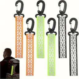 2PCS Backpack Reflective Straps Reflective Safety Keychain For Backpack Carefully Designed Safety Supplies For Camping