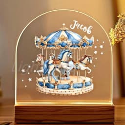 Personalized Night Light Customized Christmas Gift Gift for Birthday Girl Daughter Boy Him Baby Shower Dad Mom Her Boyfriend