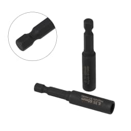 2/5pcs 1/4In Head Extension Rod Screwdriver Magnetic Transfer Extension Rod Screwdriver Bit Holder Internal Hexagonal Screw