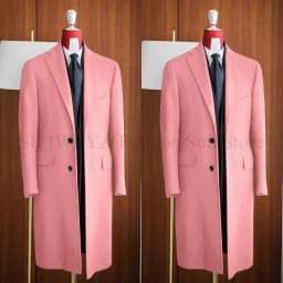 Simple Classic England Style Cotton Overcoat Men Thick Custom Made Single Breasted Pocket Coat Casual Winter Warm Jacket