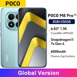 Global Version POCO M8 Pro Smartphone 50MP main Camera Snapdragon® 7s Gen 4 6.83" CrystalRes AMOLED display mobilephones