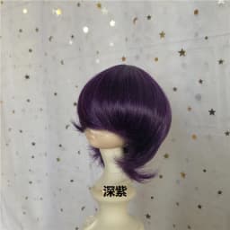 Doll's Wig for 1/3 1/4 1/6 1/8 Male Female Bjd Doll Wolf Tail Type Short Hair Diy Girl Toys Dress Up Doll Accessories, No Doll