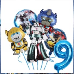 Transformation Birthday Party Decoration Plates Tablecloth Shape Shifting Robot Balloon Backdrop Baby Shower Kids Party Supplies